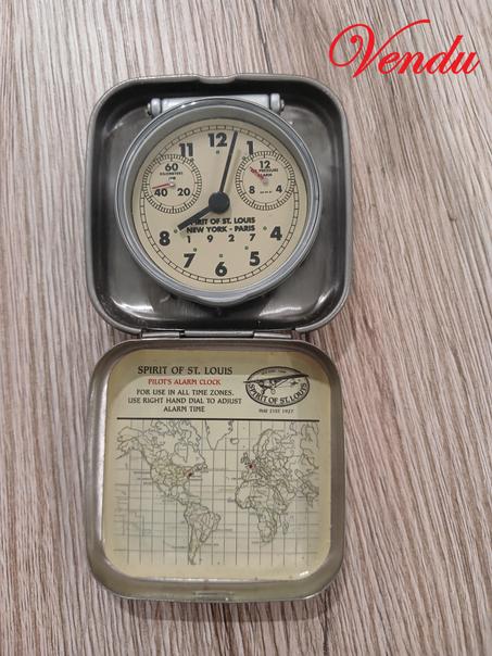 Pendule de voyage Spirit of St. Louis – Hommage à l’aviation de 1927