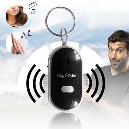 سلسلة مفاتيح مستشعر الصوت (أسود)