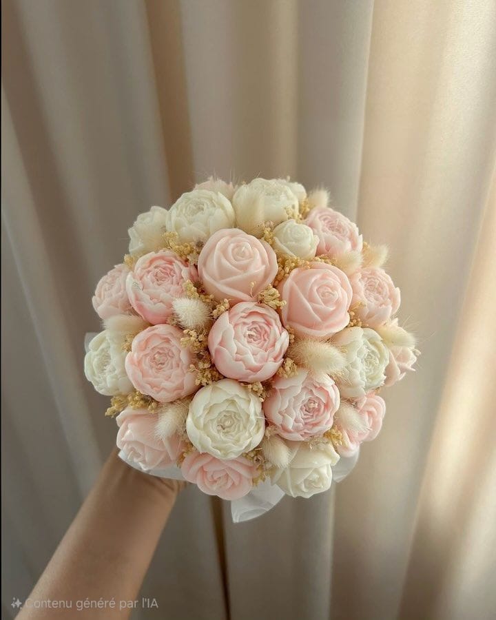Bouquets de bougies florales  personnalisés