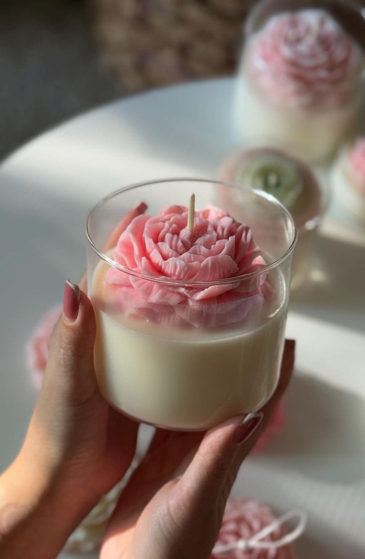 ✨ Bougie de Fleurs Parfumée