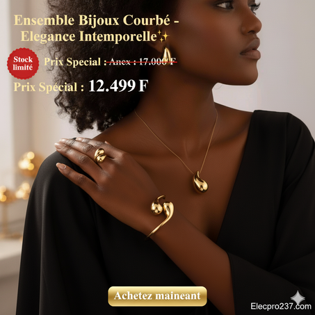 Ensemble Bijoux Bottega – Design courbé moderne | 12 499 F | ElecPro237