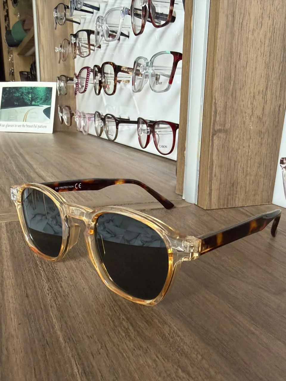 Lunettes bicolores champagne