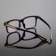 chromehearts glasses black and gold