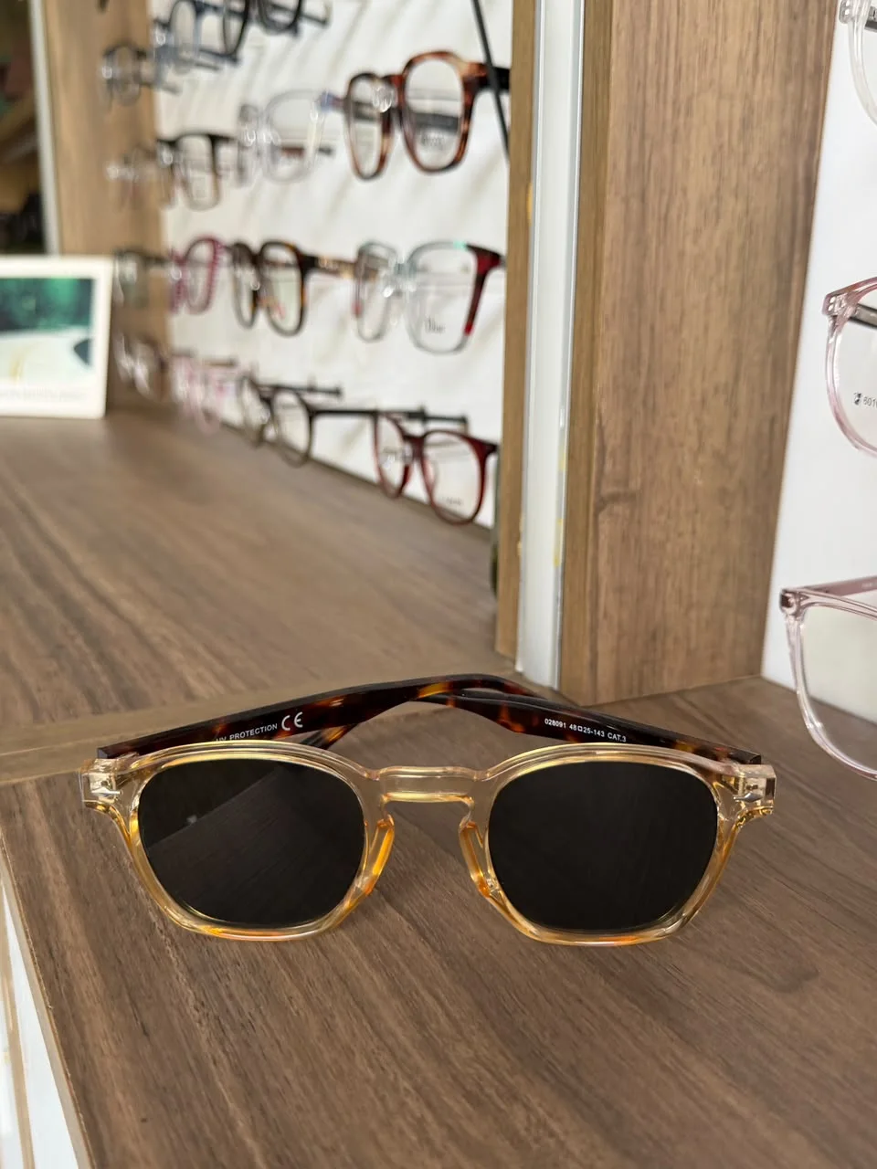Lunettes bicolores champagne