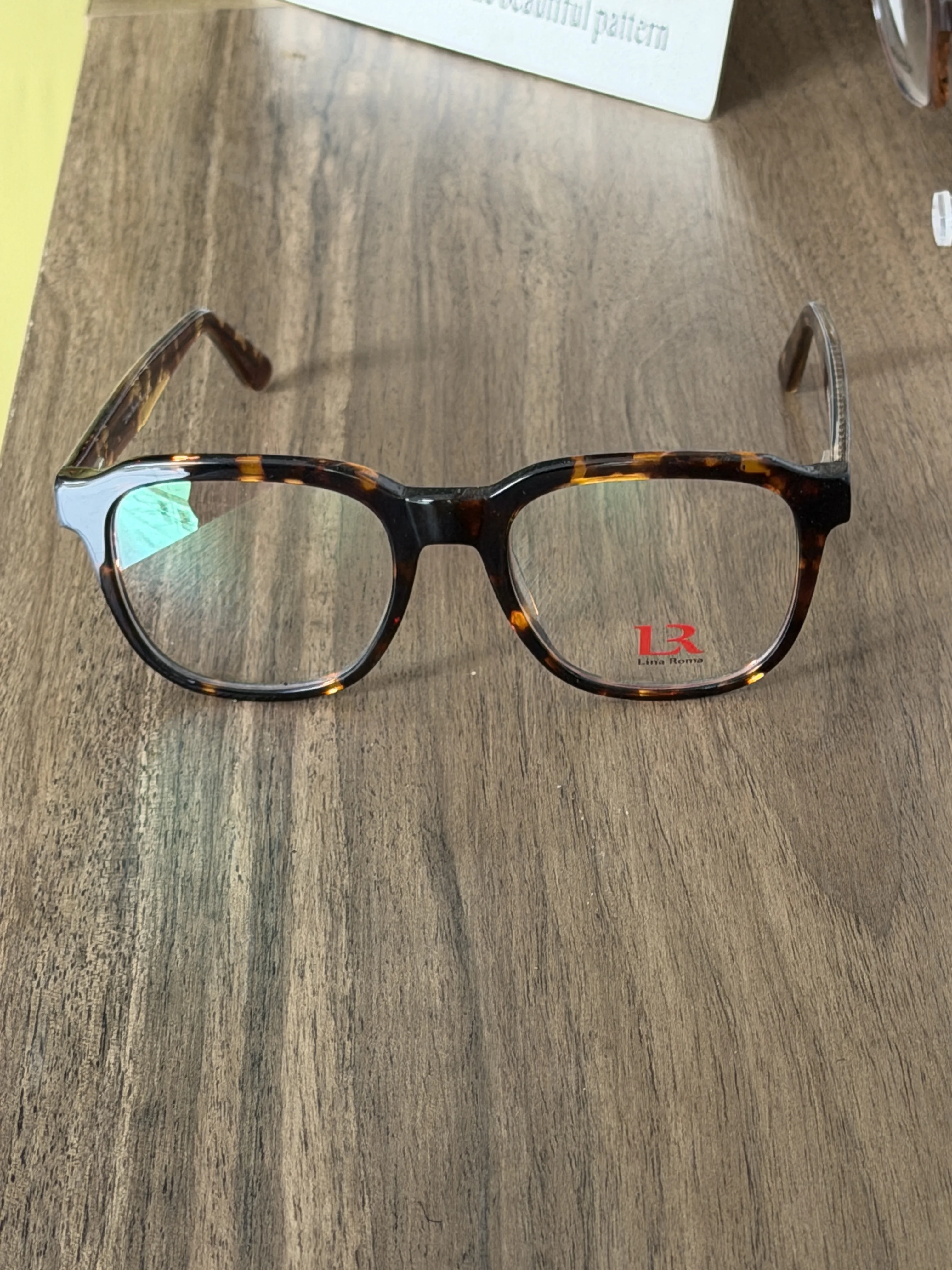 Lunettes de vue rectangulaires écaille – Linea Roma