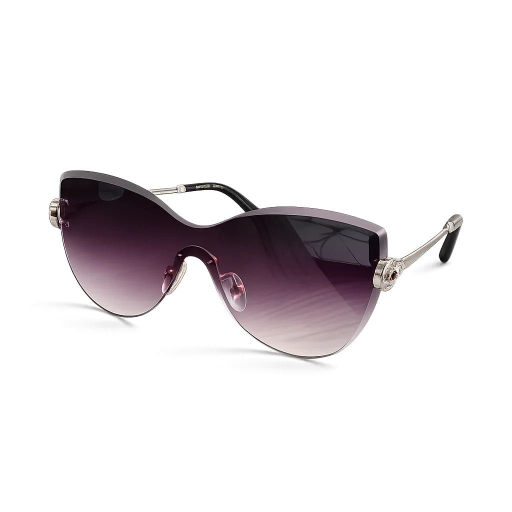 BVLGARI Lunettes de soleil masque dégradé sans monture
