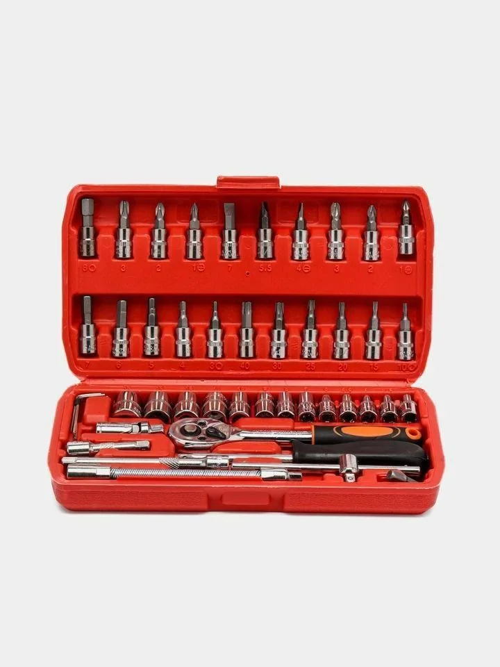 مجموعة أدوات مكونة من 46 قطعة، مثالية للاستخدام 46 piece TooL set