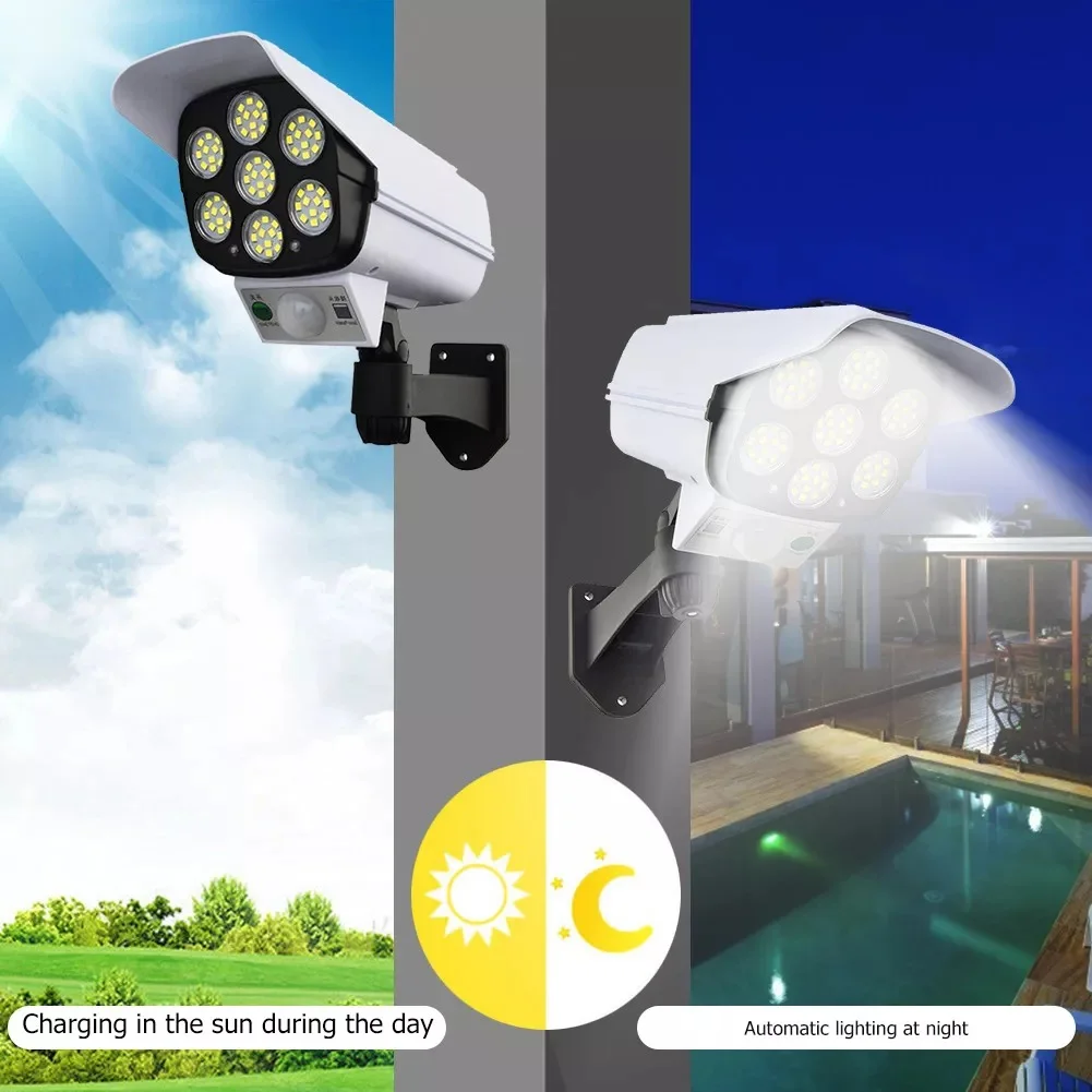 LED applique murale solaire imperméable avec capteur de mouvement PIR