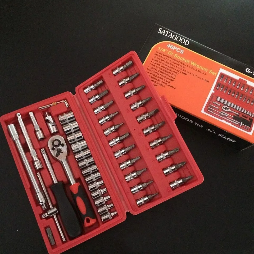 مجموعة أدوات مكونة من 46 قطعة، مثالية للاستخدام 46 piece TooL set