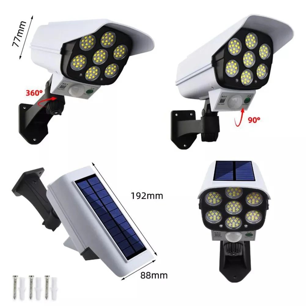 LED applique murale solaire imperméable avec capteur de mouvement PIR