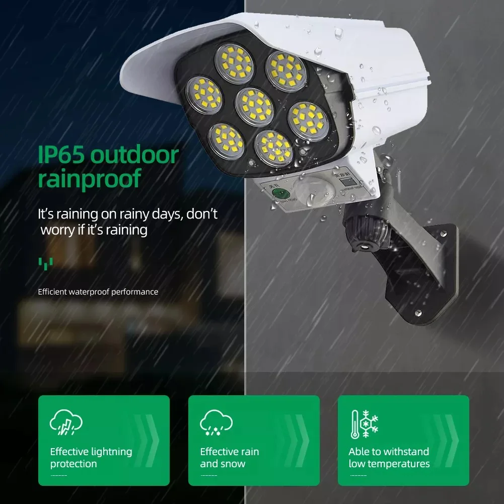 LED applique murale solaire imperméable avec capteur de mouvement PIR