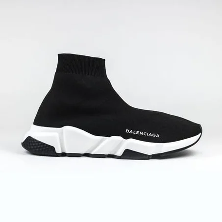BALENCIAGA SPEED TRAINER BLACK WHITE