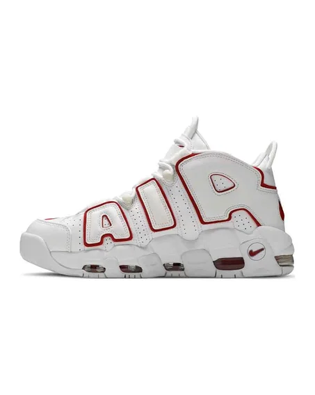 AIR MORE UPTEMPO WHITE VARSITY RED