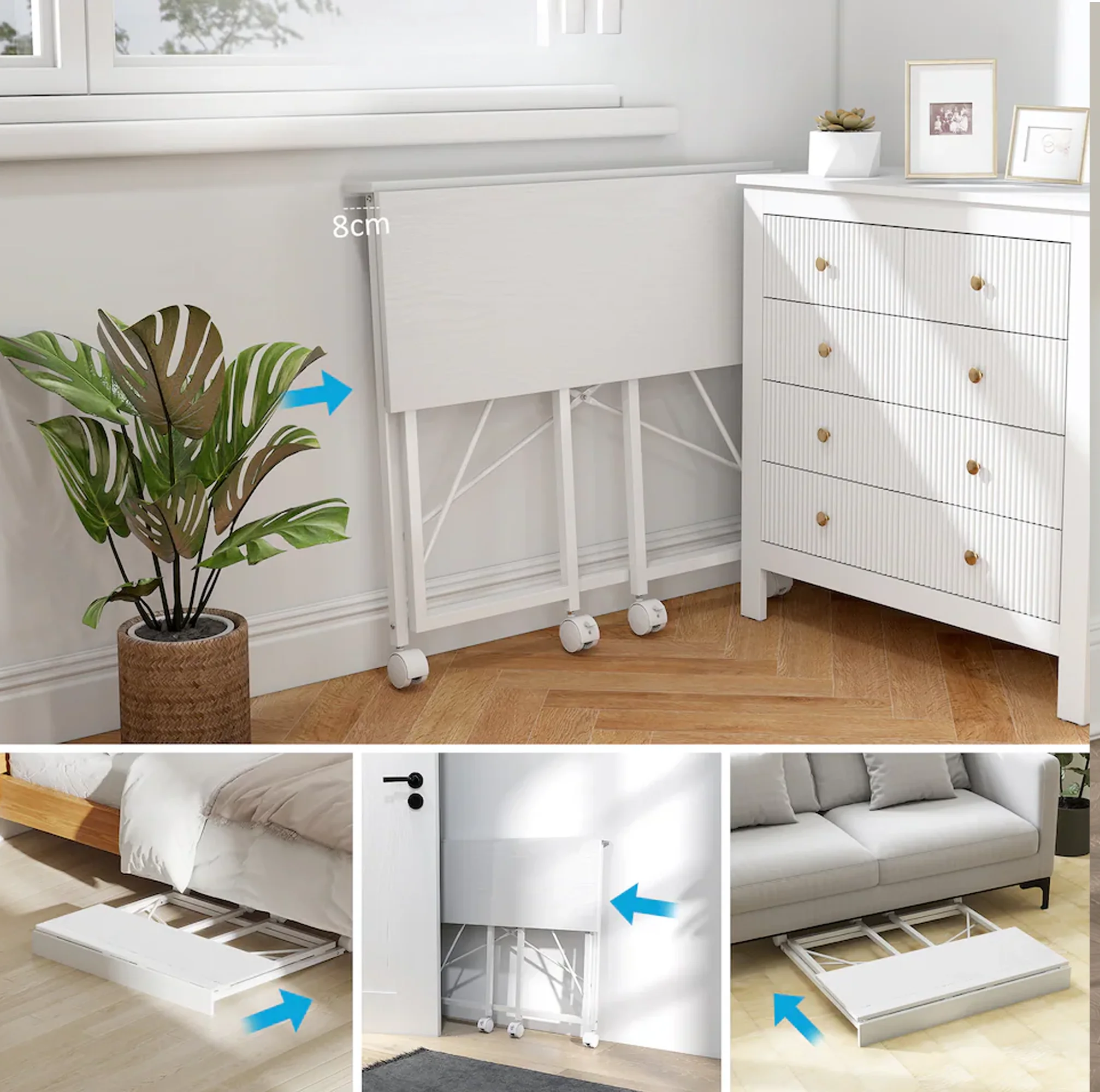 مكتب قابل للطي 80×40 سم