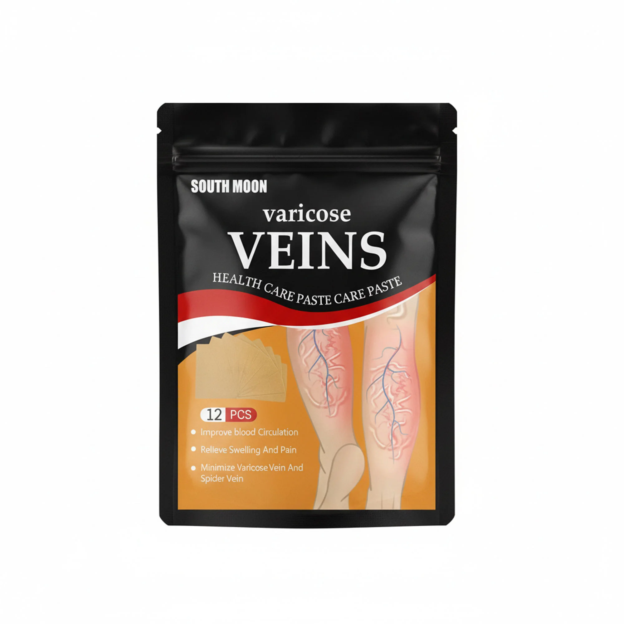 رقعة وريدية عشبية لتنشيط الدم وإزالة الدوالي