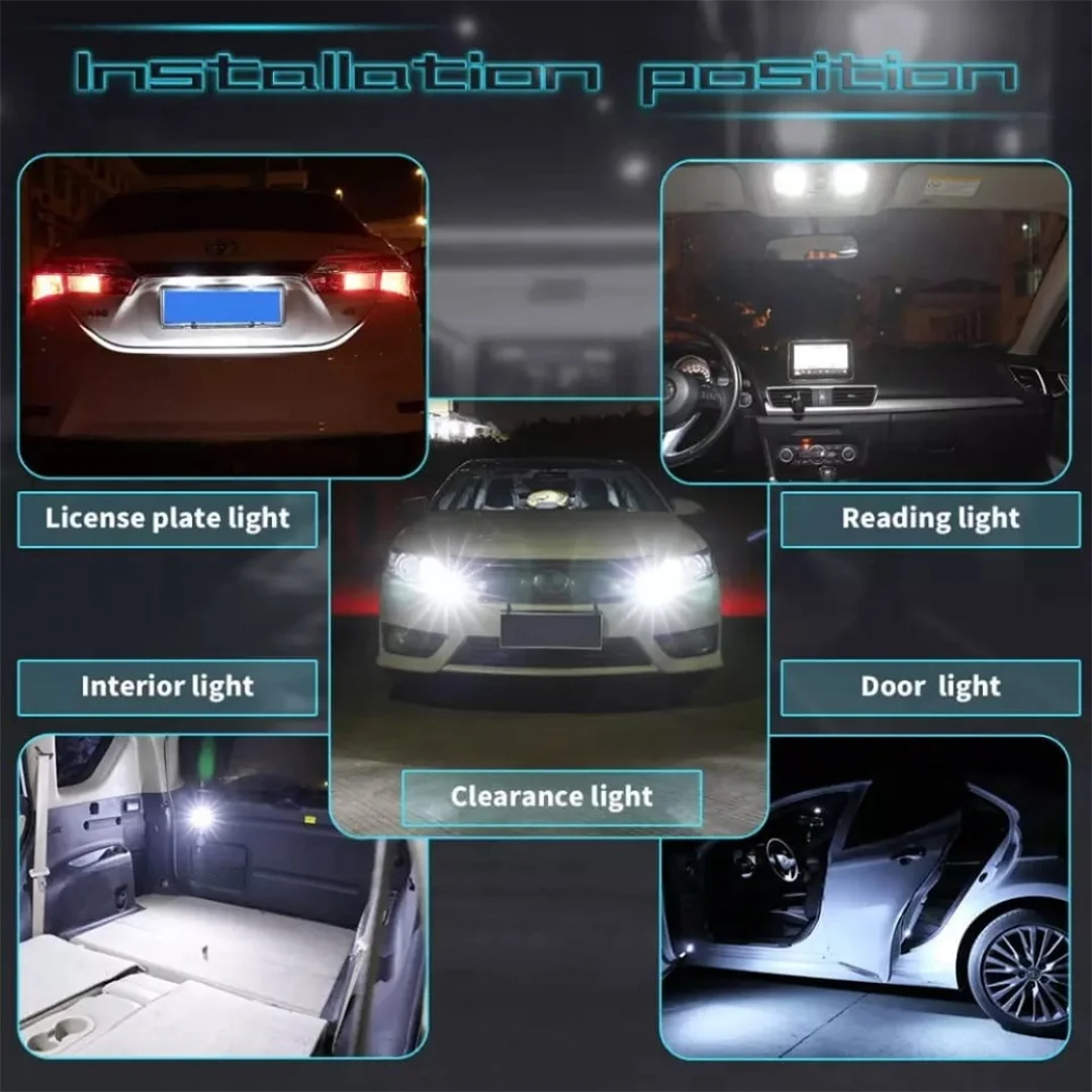 مصباح لسقف السيارة باضاءة LED بيضاء