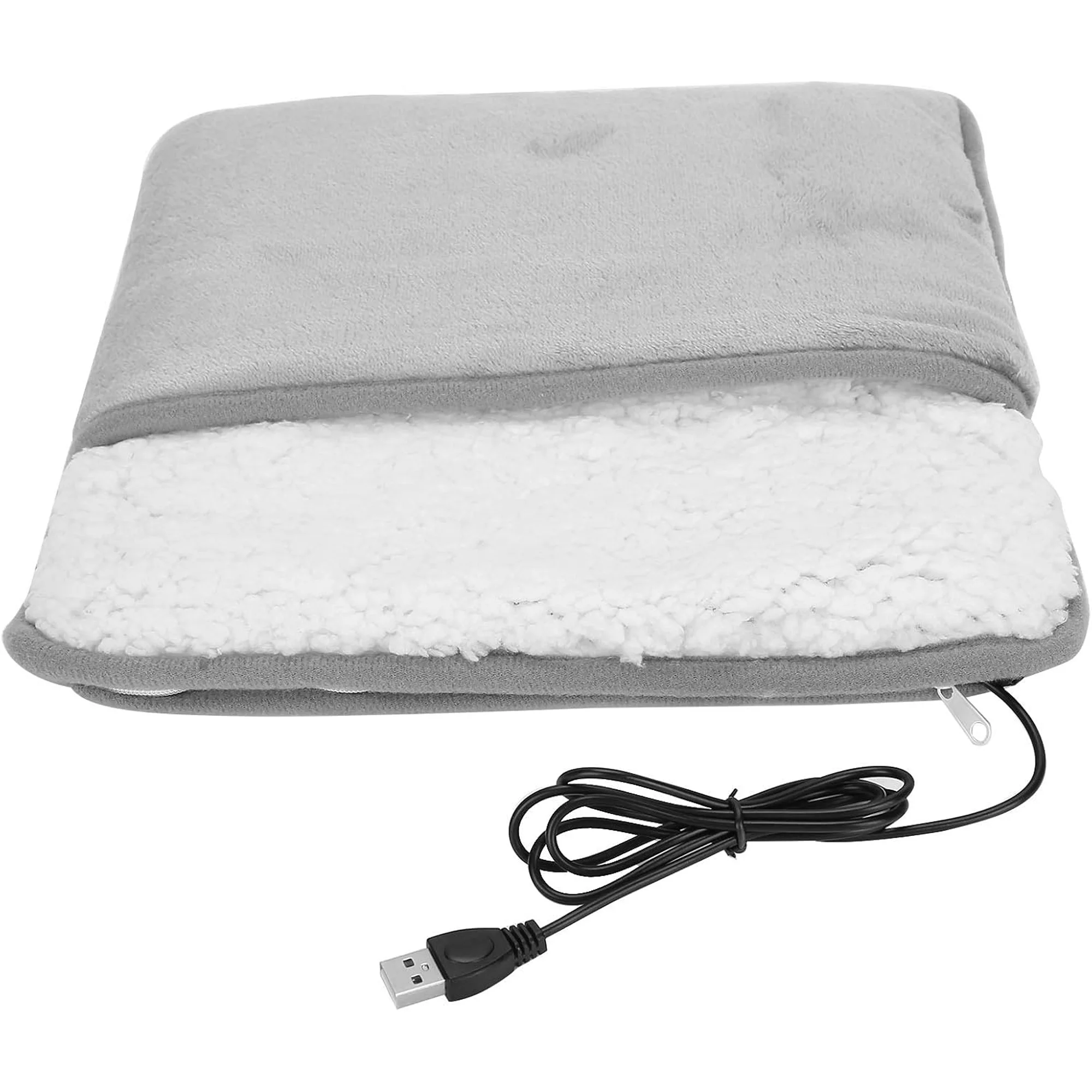 جهاز تدفئة القدم الكهربائى مزود ب وسادة تدفئة مخملية ناعمة