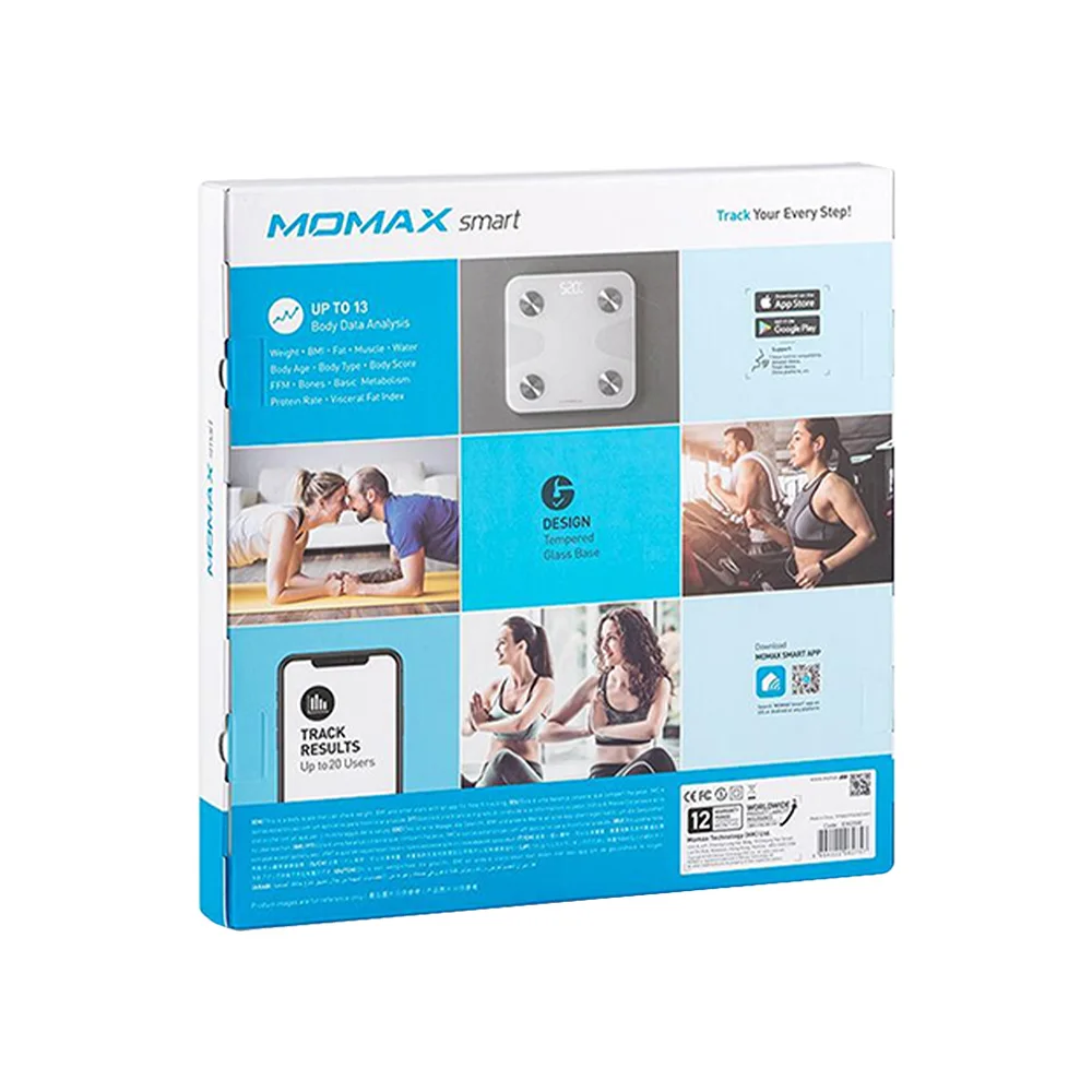 • ميزان ديجيتال للجسم بتطبيق  ضمان 6 شهور