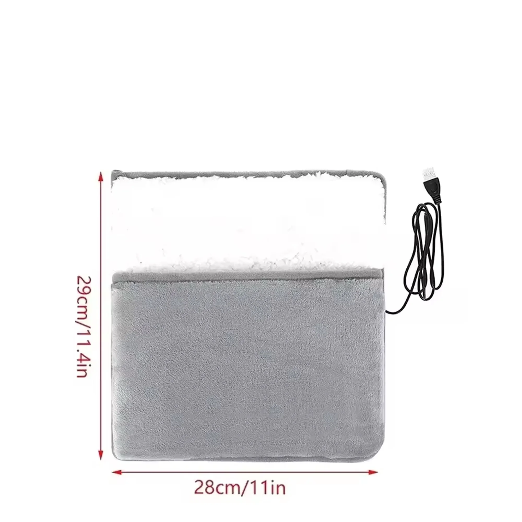 جهاز تدفئة القدم الكهربائى مزود ب وسادة تدفئة مخملية ناعمة