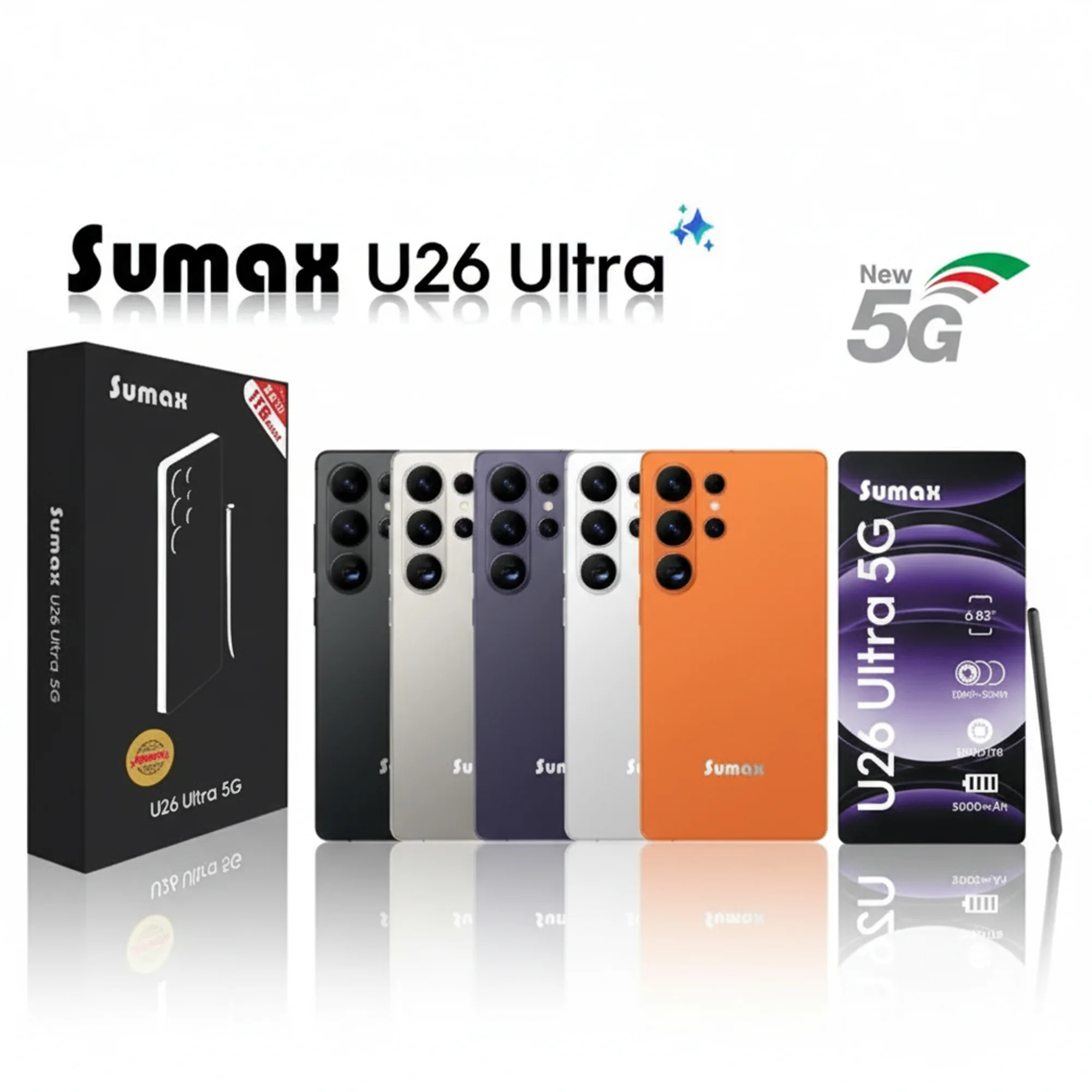 هاتف  U26 (ضمان عام ) ثنائي الشريحة + هدية جراب شفاف
