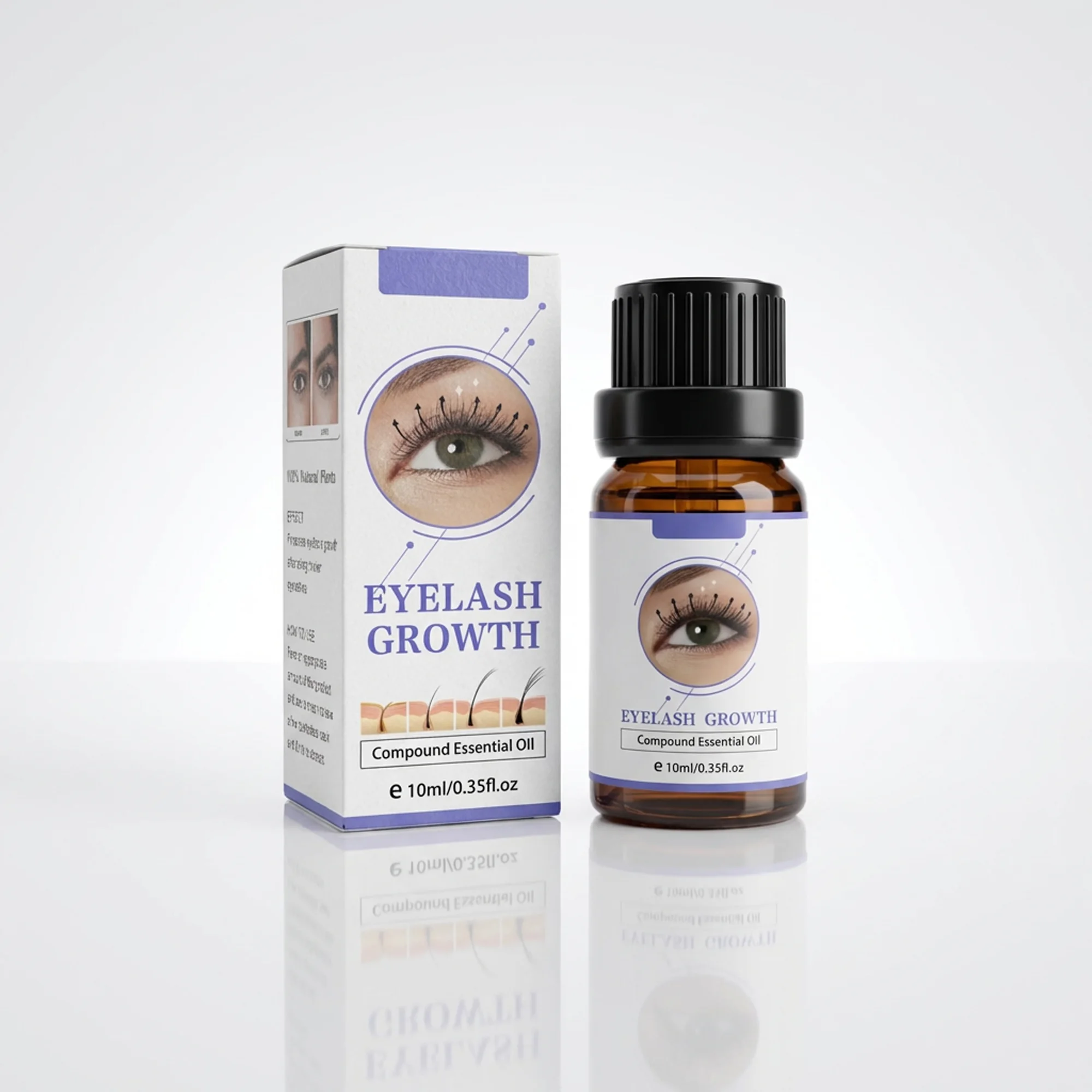 • رمش النمو مجمع زيت طبيعي 10 مللي