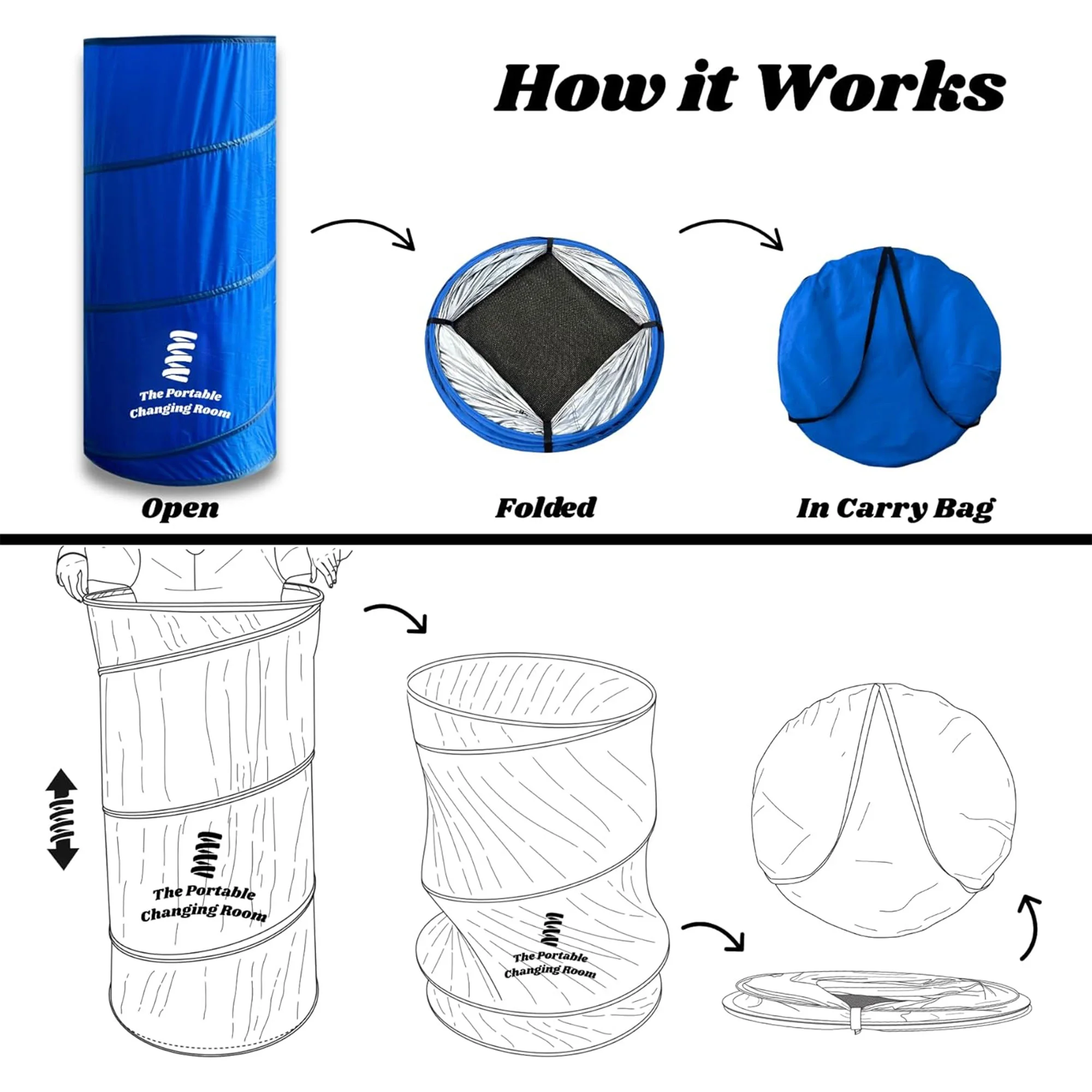 غرفة تغيير ملابس محمولة