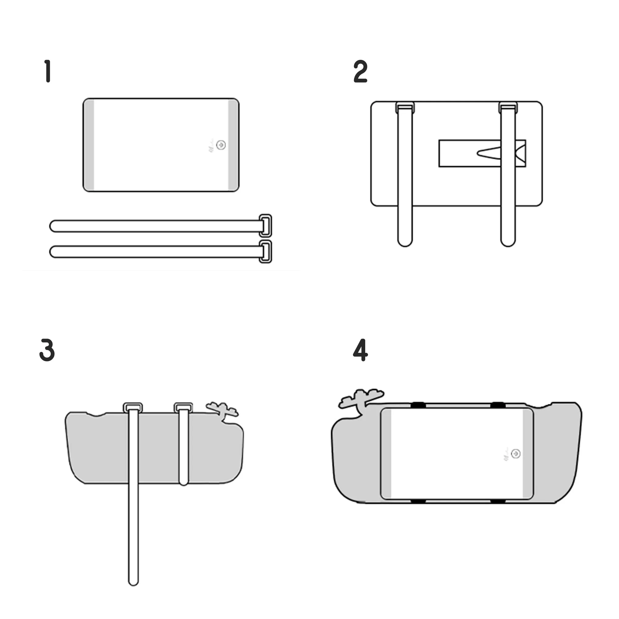 مرآة للسيارة بـ 3 إضاءات ليد وتحكم باللمس