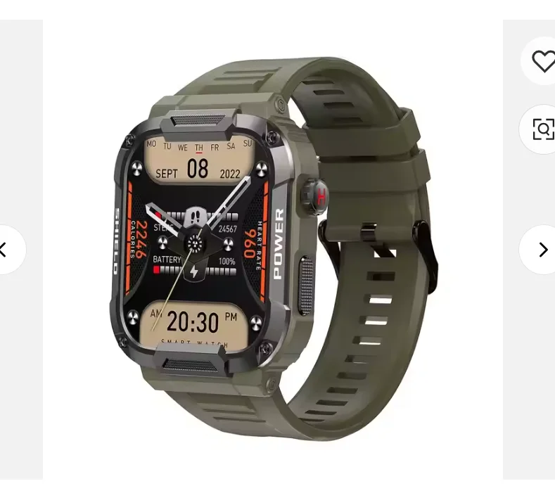 • YiQunGO MK66 Multi sports Algorith AI voice BT Mud proof IP68 Waterproof High Low Temperature proof swimming Tac watch