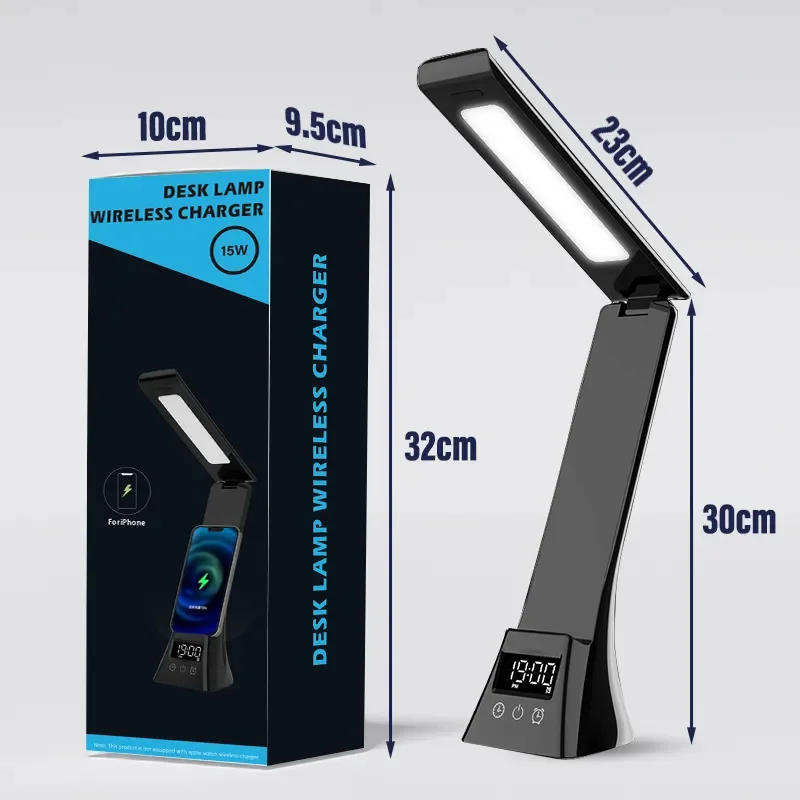 أباجورة فندقية التحكم من خلال تطبيق + منبة + شاحن لاسلكى