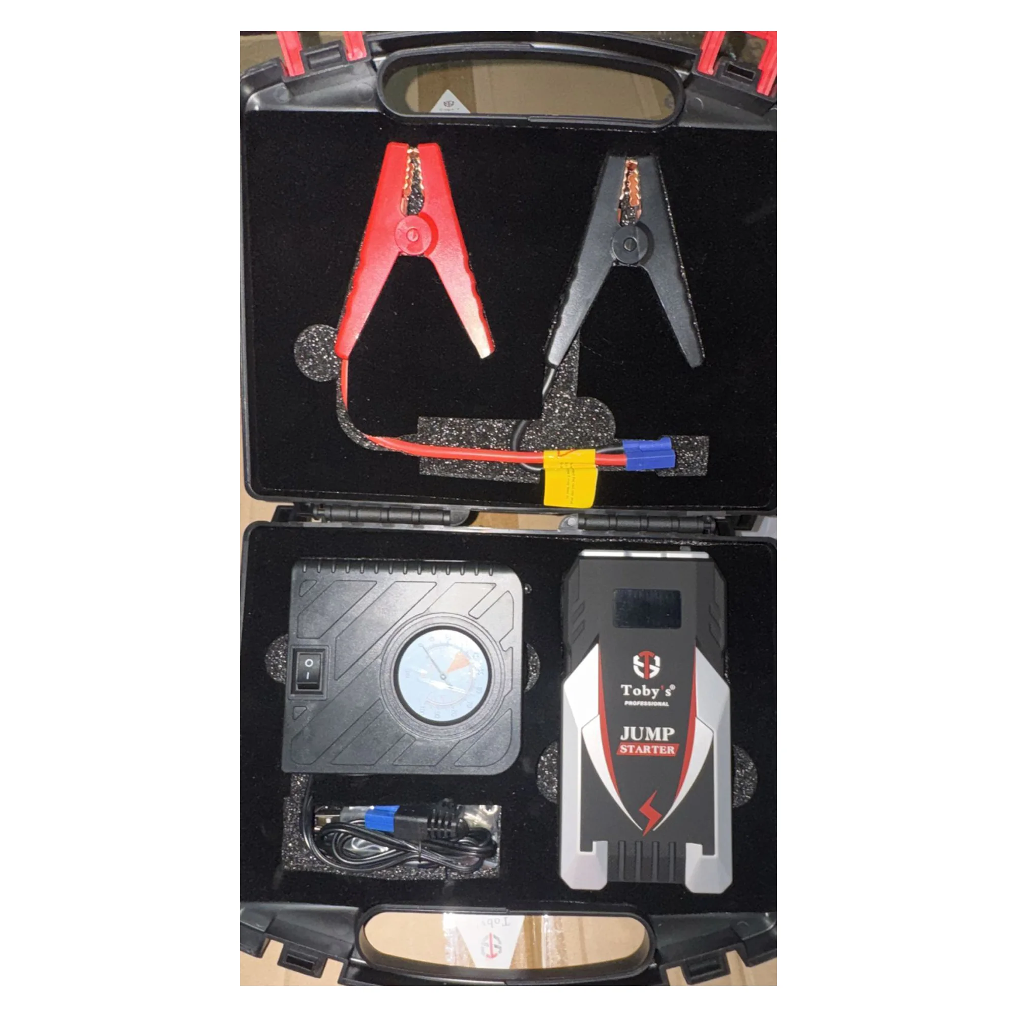 سعة 6000 مللي أمبير Toby X6 جهاز تشغيل بطارية السيارة مع منفاخ