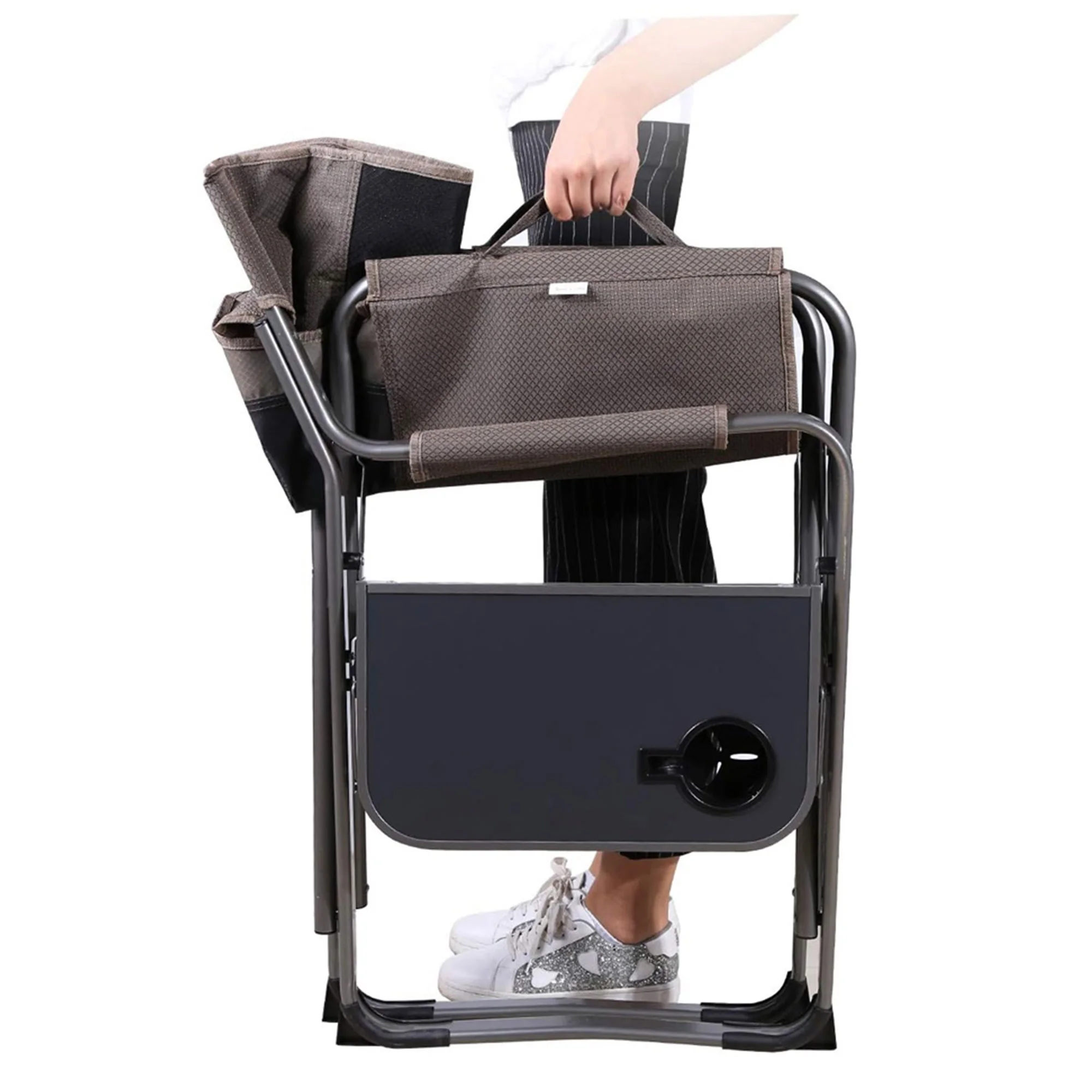 • كرسي بمسند قابل للطي للتخييم