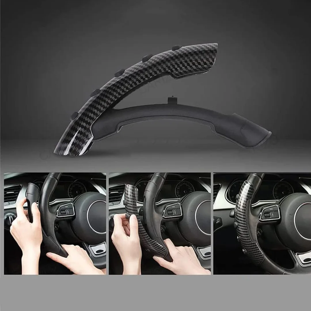 • غطاء عجلة قيادة السيارة من ألياف الكربون والسيليكون المضاد للانزلاق