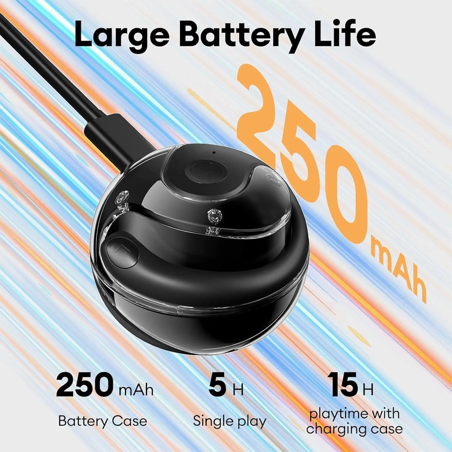 • سماعات رأس لاسلكية فوق الأذن