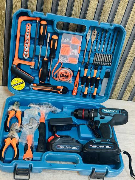Valise Complète 128 Pièces – Perceuse 36V