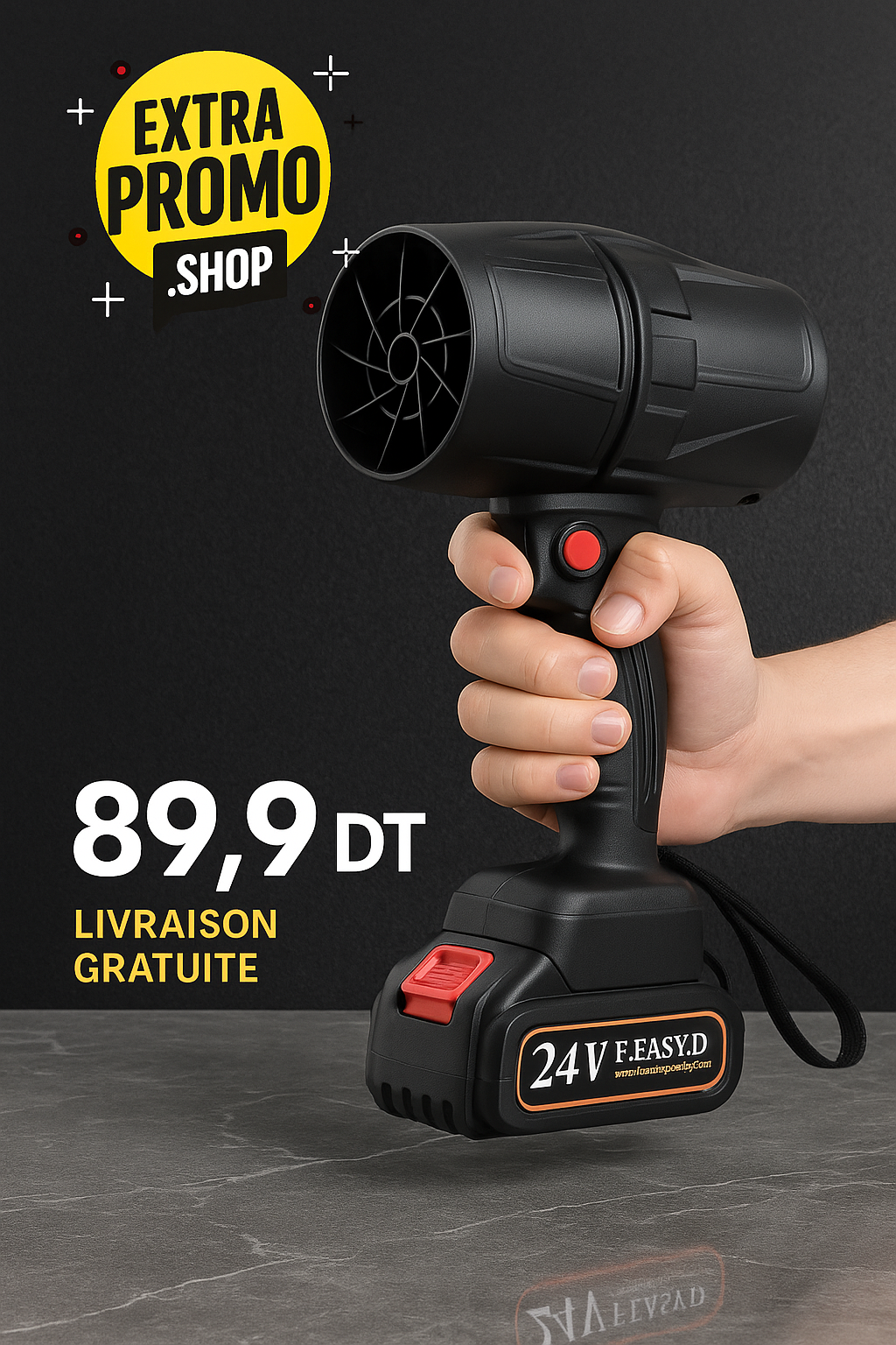 Souffleur Électrique Sans Fil 21V – Ultra Puissant 💨