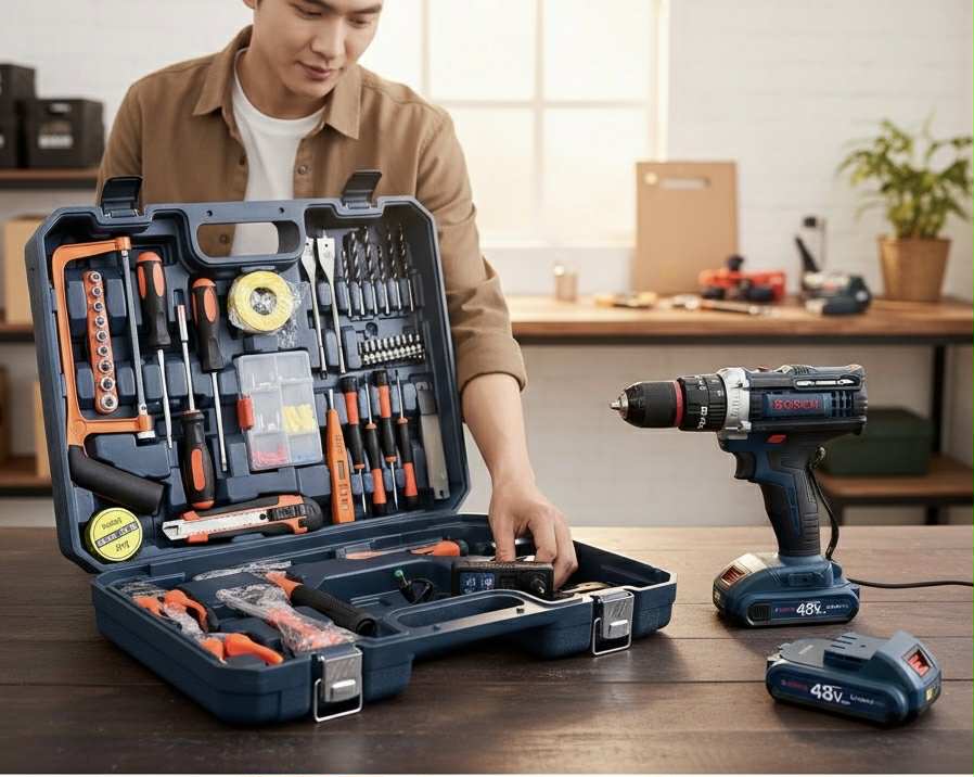 BOSCH Valise Complète 128 Pièces – Perceuse 48 V