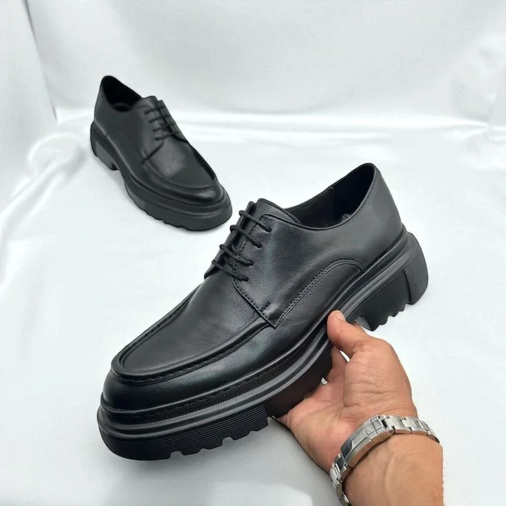 DARBY HAUT EN CUIR VERITABL