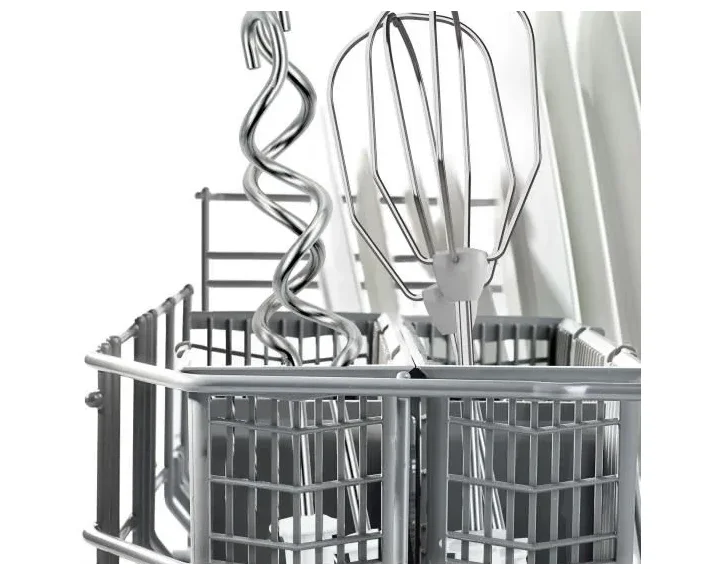 Batteur BOSCH CleverMixx MFQ3030 - 350 W - 4 vitesses - Touche Pulse - 2 crochets + 2 fouets inox - Blanc