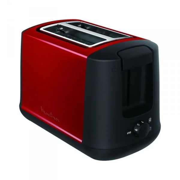Subito Select. Grille pain rouge, 850 W, 2 fentes - Moulinex