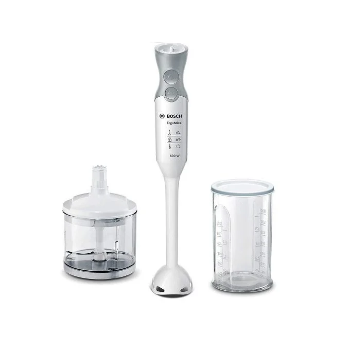 Bosch Mixeur Plongeant Ergomixx – Mélangeur – Puissance De 750W - Msm66020- Blanc/Gris