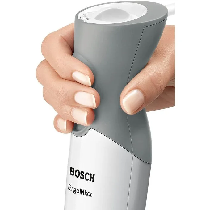 Bosch Mixeur Plongeant Ergomixx – Mélangeur – Puissance De 750W - Msm66020- Blanc/Gris