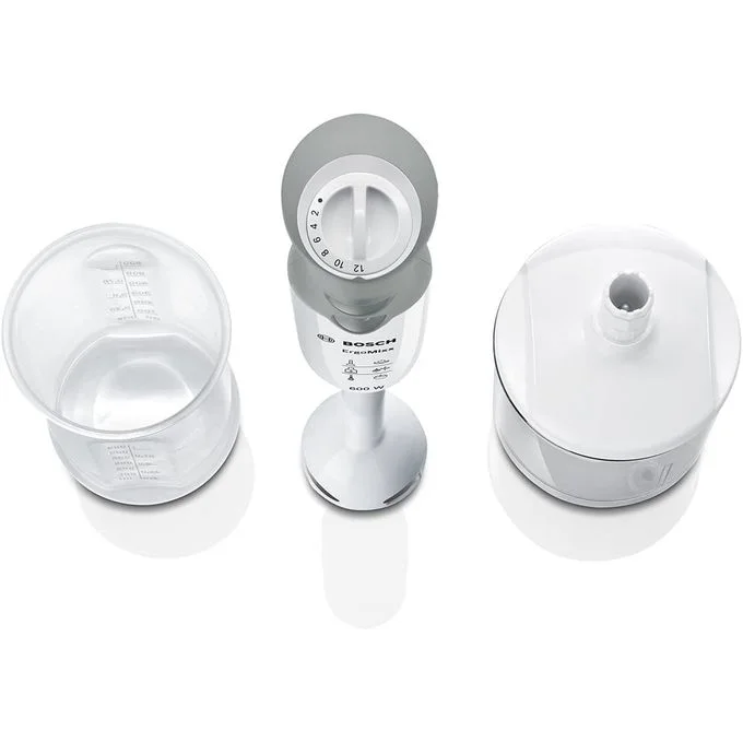 Bosch Mixeur Plongeant Ergomixx – Mélangeur – Puissance De 750W - Msm66020- Blanc/Gris