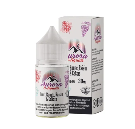 Aurora Salts – Fruit rouge Raisin Cassis- 30ml 25mg