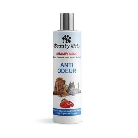 Beauty Pets Shampoing régulateur pour chiens et chats - anti odeur - 250ml - Fruits rouges