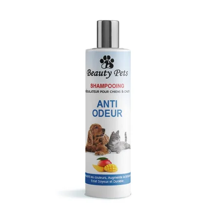 Beauty Pets Shampoing régulateur pour chiens et chats - anti odeur - 250ml - Mangue