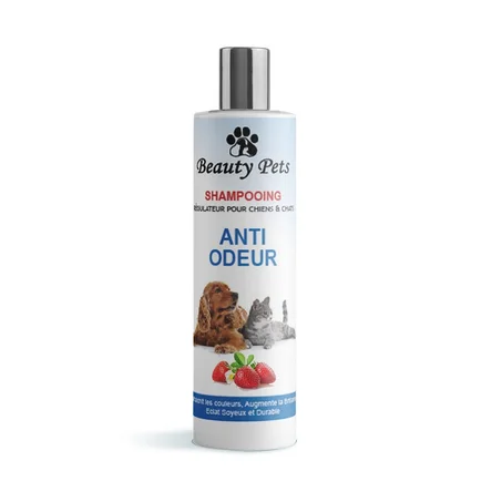 Beauty Pets Shampoing régulateur pour chiens et chats - anti odeur - 250ml - Fraise