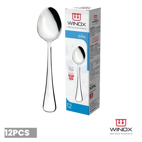 WINOX Etui 12 x Cuillère à Thé - ZINA - Inox