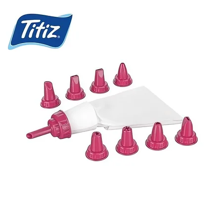 Titiz Décorateur de gâteau à Buse - Poche à crème - 9 douilles
