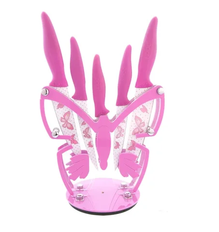 Rooc Ensemble de couteaux - Butterfly - Rose