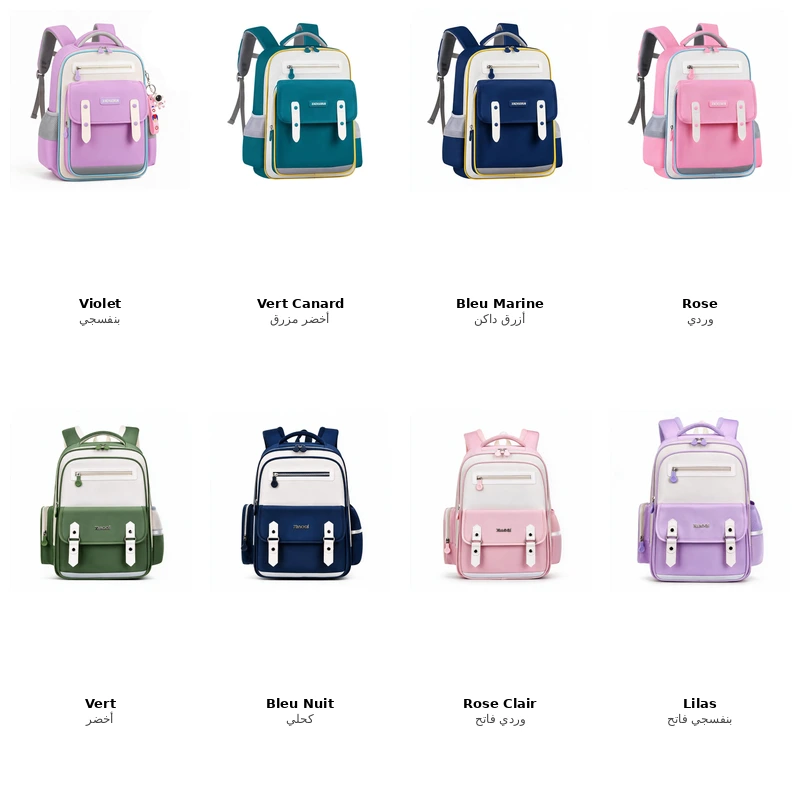 Sac à Dos Scolaire Style Kawaii Grand Volume